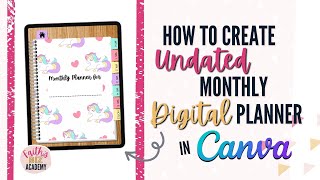 Digital Planner Masterclass Create A Digital Planner with hyperlinks in Canva FREE TEMPLATE [upl. by Sylram]