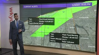 Northeast Ohio severe weather Meteorologist Jason Mikell gives an overnight weather update [upl. by Caylor494]