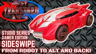 JUST TRANSFORM IT Studio Series Gamer Edition Sideswipe [upl. by Ahcas]