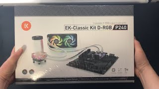 EKClassic Kit P240 DRGB EKWB Cooling Kit Unboxing [upl. by Viveca415]