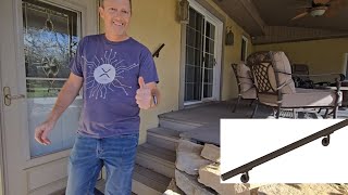 Install this sleek outdoor hand rail diy stucco [upl. by Aerdma915]