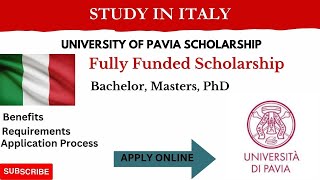 University of PAVIA Study in ItalyEligibility Criteria Requirements Application Process [upl. by Ronyar]