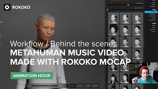 Metahuman  Rokoko Music Video Behind the Scenes  Workflow [upl. by Danyluk]