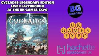 Cyclades Legendary Edition Live Playthrough At The UKGE [upl. by Ahsema]