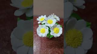 DIY Felt Flowers  Felt Flowers Tutorial  Felt Flowers feltcrafts shorts youtubeshorts [upl. by Ana]