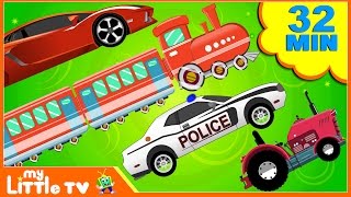 Car Wash  Videos for Children  Cars and Trucks for Kids  Learn Vehicles  My Little TV [upl. by Glendon]