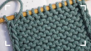 Knit great edges for scarf or blanket  en Sub [upl. by Awad]