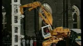 AMAZING Liebherr Excavator Climbs To The Top [upl. by Seigler]