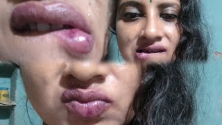 Lip biting challenge videofunny challenge video🤣🤣🤣 💋👄👄 [upl. by Gurias688]