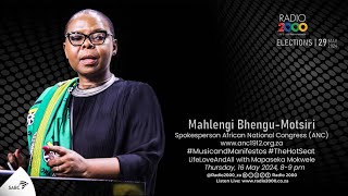 Mahlengi BhenguMotsiri Spokesperson African National Congress ANC [upl. by Wain]