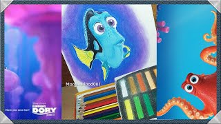 How To Draw DORY  Finding Dory  Disney Pixar Movie [upl. by Ybba562]