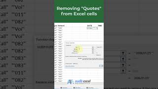 Replacing quotes in Excel msexcel excel dataanalysis [upl. by Htiekram]