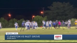 Brawl cuts Clewiston Inlet Grove football game short [upl. by Nuhsar796]