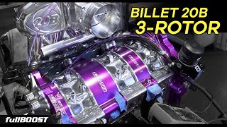 Building the best Mazda 20B street response rotary engine  fullBOOST [upl. by Jordison]