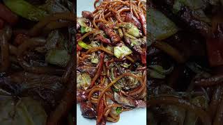 Stir fry spaghetti noodles Cantonese style [upl. by Aeirdna]