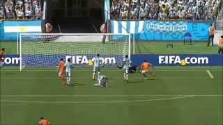 World Cup 2014 Argentina v Netherlands 2014 Brésil 09072014 SIMPREVIEWED [upl. by Rains]