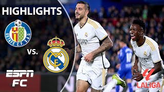 🚨 CLEAN SHEET 🚨 Getafe vs Real Madrid  LALIGA Highlights  ESPN FC [upl. by Anaihsat]