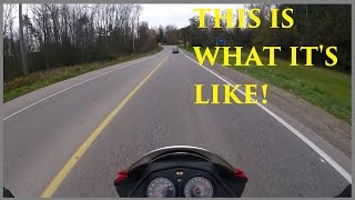 First Time Riding a Motorcycle on the Road [upl. by Roee]