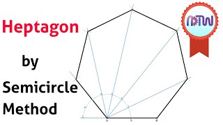 Heptagon by Semicircle method [upl. by Yarised5]