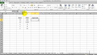 Cara menghitung logaritma dengan fungsi LOG Excel [upl. by Enneire]