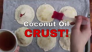 Coconut Oil Pie Crust  Gluten free vegan Strawberry Hand Pies  Lemon drizzle [upl. by Gilchrist483]