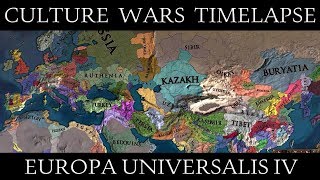 EU4 Culture Wars Mod Timelapse [upl. by Ranitta26]