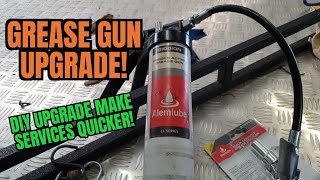 Grease Gun Upgrade make services faster tractors 4x4 trailers trucks caravan Alemlube Quick Coupler [upl. by Zigmund]