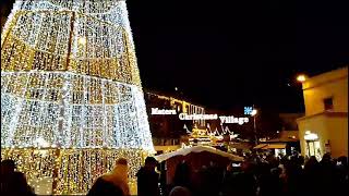 Albero di Natale nel centro di Matera Basilicata [upl. by Jaeger]