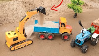 Mini DIY tractor RC Excavator making home  Rc truck  science projectJoticreator [upl. by Gillead]