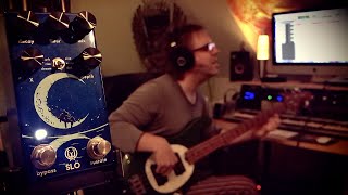 Solo bass with amazing reverb Walrus Audio SLÖ [upl. by Nonnairb]