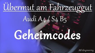 MLEngineering  Audi A4S4 B5 Geheimmenü Klimacodes Hidden Menue [upl. by Leamse]