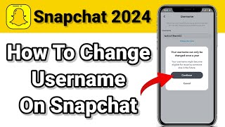 How To Change Username On Snapchat 2024  Snapchat Par Username Kaise Change Karte Hai [upl. by Allenotna]