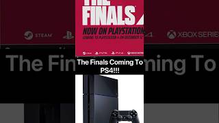 The Finals Coming To PS4 thefinals ps4 shorts [upl. by Schechter87]