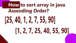 How to Sort Array without predefined functions in java [upl. by Doowron363]