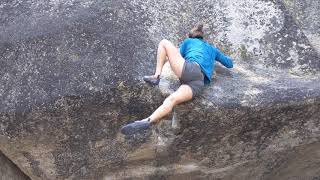 Tuolumne Meadows Bouldering  The Roof V4 [upl. by Tra]