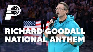 AGT Winner Richard Goodall Sings National Anthem at Pacers vs Heat Game [upl. by Woodley]