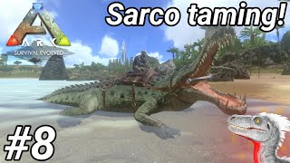 Sarco tame and exploration  Season 1 EP8  Ark Survival Evolved Mobile [upl. by Emilia]