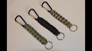 How to make a Paracord Carabiner  Key chain Lanyard  Paracord Tutorial [upl. by Ignatz980]