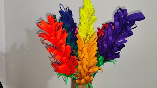 DIY How to make paper flowers sticksMake your craft [upl. by Ainerbas]