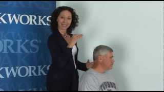 Irene Diamond Demonstrates Active Myofascial Therapy for the Neck in seated position [upl. by Freddi]