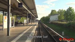 Führerstandsmitfahrt SBahn Berlin  Potsdamer Platz  Teltow Stadt S25 [upl. by Faucher]