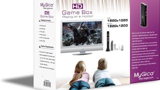 MyGica HD Game Box Scaler Review SD to VGA Scaler [upl. by Nylanaj874]