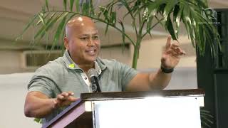 Senator Bato Dela Rosa faces the media after filing COC for reelection [upl. by Bever251]