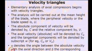 Mod01 Lec02 Axial Flow Compressors and Fans  Introduction to Compressor Aerothermodynamics [upl. by Maximilianus]