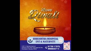 Divine Diwali Wishes from Shreshtha Hospital  Health Peace and Happiness hospital [upl. by Leonor274]