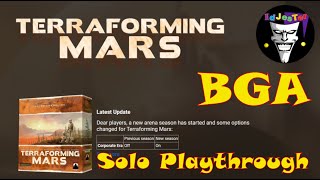 Terraforming Mars Solo Playthrough With Prelude on Board Game Arena [upl. by Ruelu]