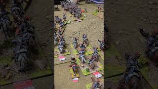 Fleches under threat Battle of Borodino 28mmminiatures napoleonic [upl. by Wesley]