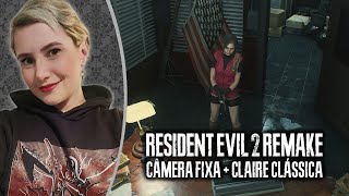 AO VIVO RESIDENT EVIL 2 Remake Claire em CÂMERA FIXA MOD [upl. by Anasor]