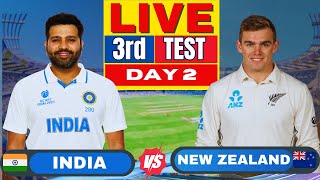 India vs New Zealand 3rd Test Day 2  IND vs NZ Live Scores amp Commentary  Live match Today [upl. by Cromwell175]