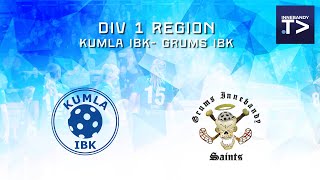 Kumla IBK  Grums IBK Div 1 [upl. by Ehrman625]